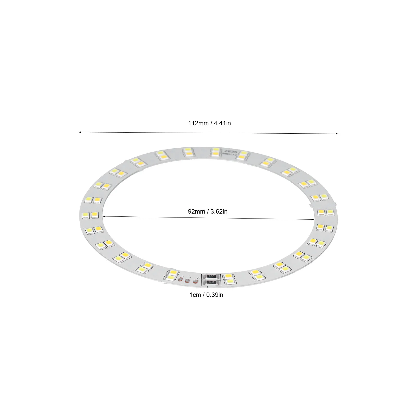 Tablero de luz de anillo de 3V-5V Placa de luz de anillo LED de 10W con iluminación de 2 colores fría y cálida alimentada por USB para iluminación diaria