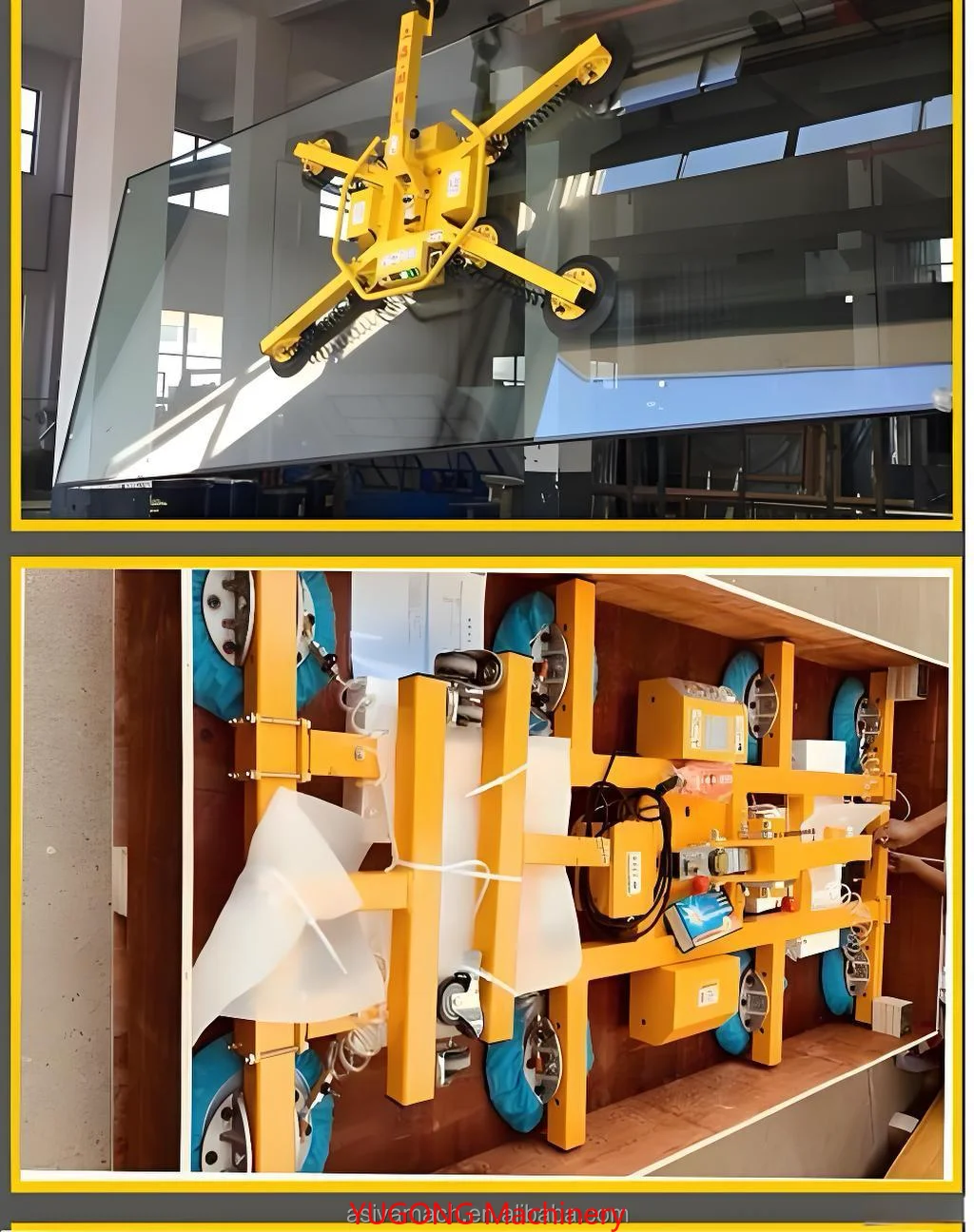 Factory Hot Sale Customization H Type Electric Vacuum Lifter With 360 Rotation 800-1400kg Load Capacity For Marble Slabs Glass