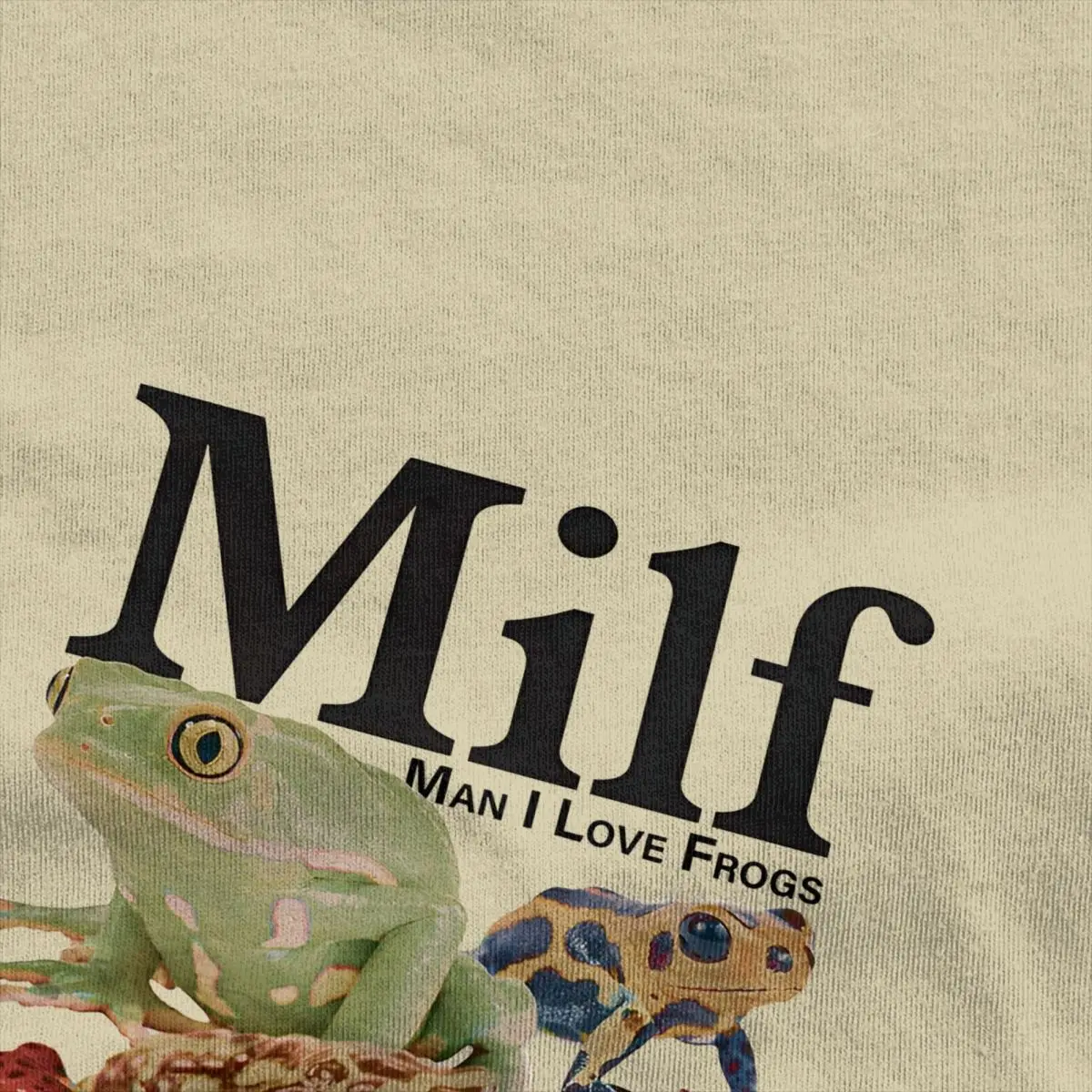 Men Frog Lover T-Shirts MILF Man I Love Frogs Cotton Tops Summer Short-Sleeved T-Shirt O Neck Leisure Tshirt Big Size 5XL 6XL