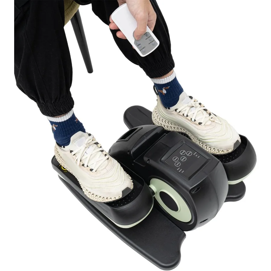 Máquina de ejercicio elíptico debajo del escritorio Ejercitador de piernas elíptico como se ve en la televisión con pantalla Ejercitador de piernas con control remoto mientras Sitti