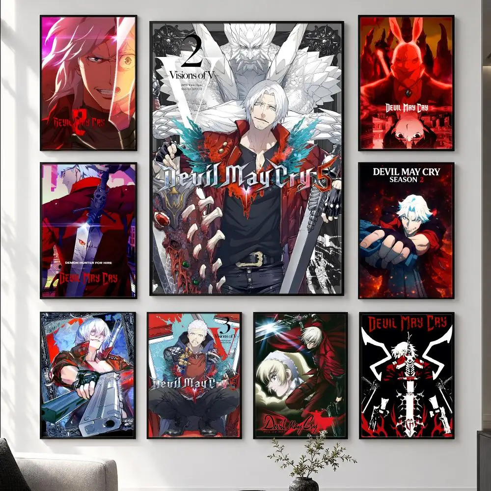 game Devil May Cry Poster  HD Poster Simple Home Decoration Suitable for Living Room Bedroom Corridor Gift Giving