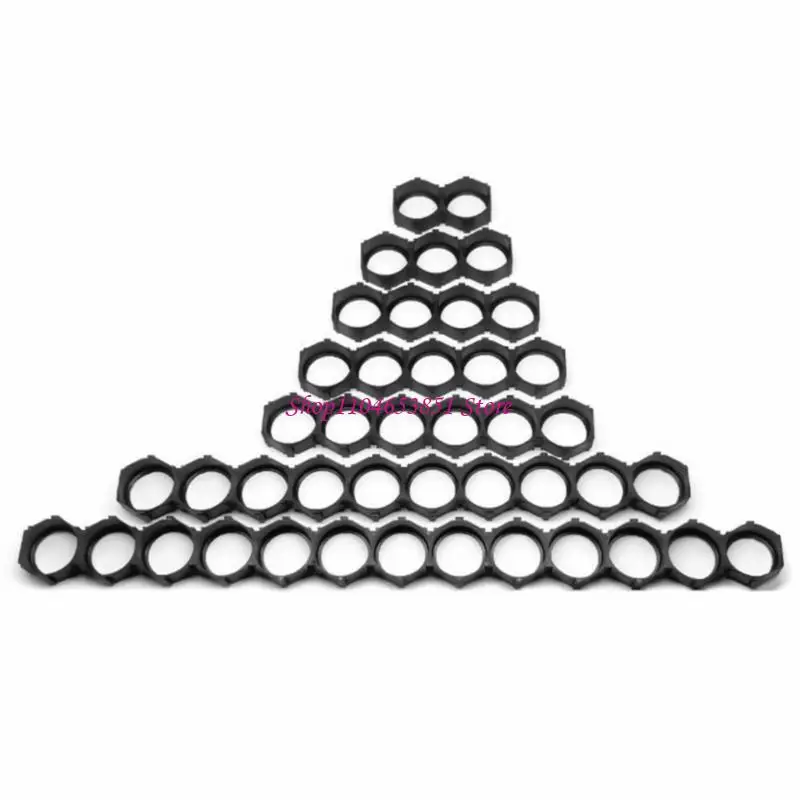 10pcs مرنة 18650 حامل بطارية بطارية مضاد للبطارية قوس حزمة البلاستيك #2