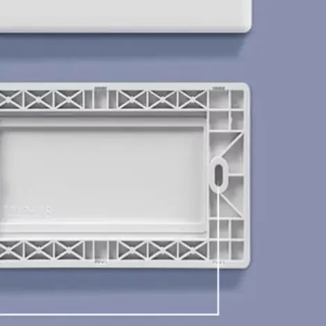 White Gold Grey 118 Type Switch Socket Panel Electrical Outlet Plate Cover For Wall Junction Box Wire Protection Home Decor