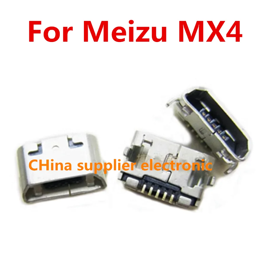 cltgxdd micro usb jack socket For Meizu MX4 Mini charging port connector Bevel mouth