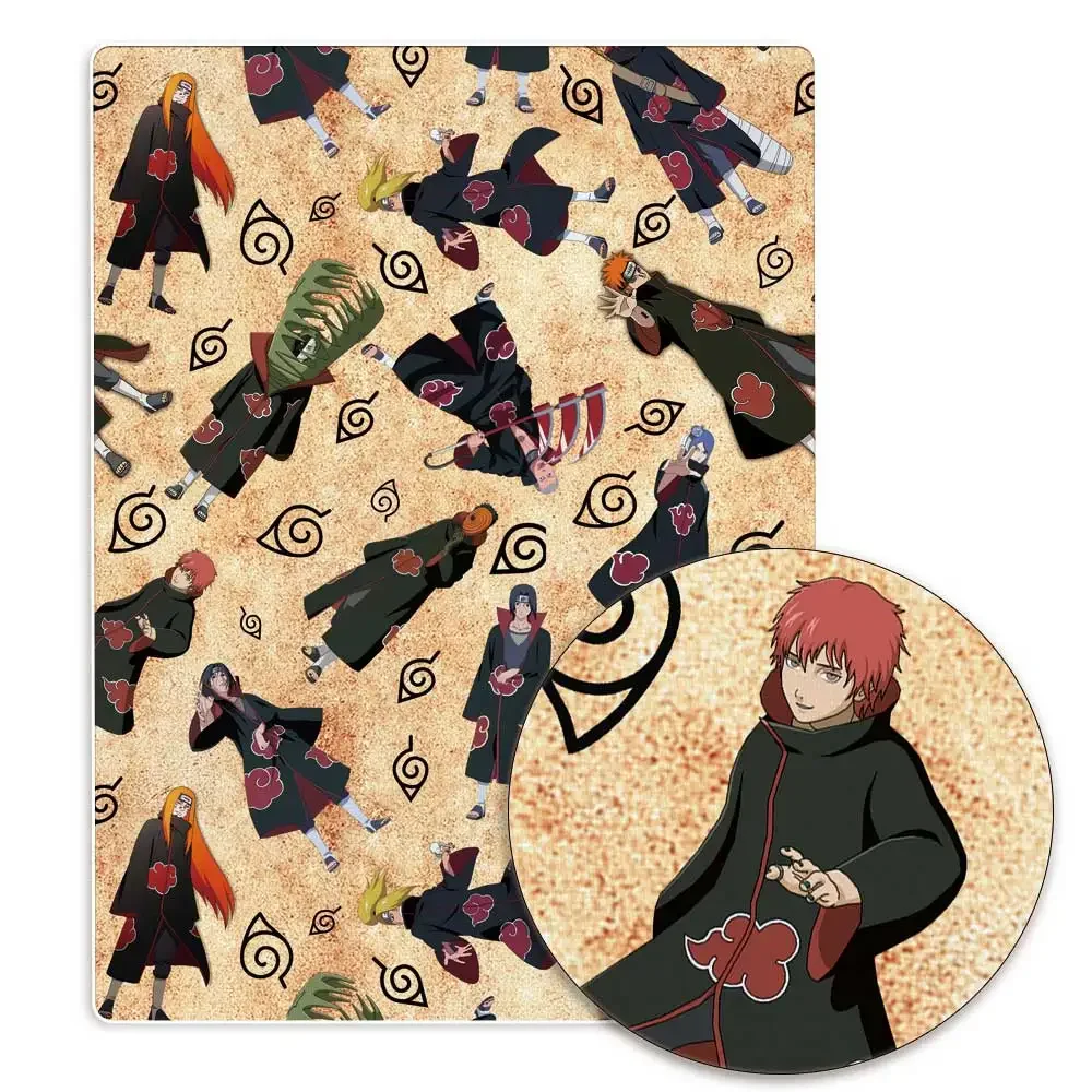 Kain periferal Anime naruto katun poliester 140*50cm Swakarya kain perca jahit Quilting gaun bayi dicetak Fabri