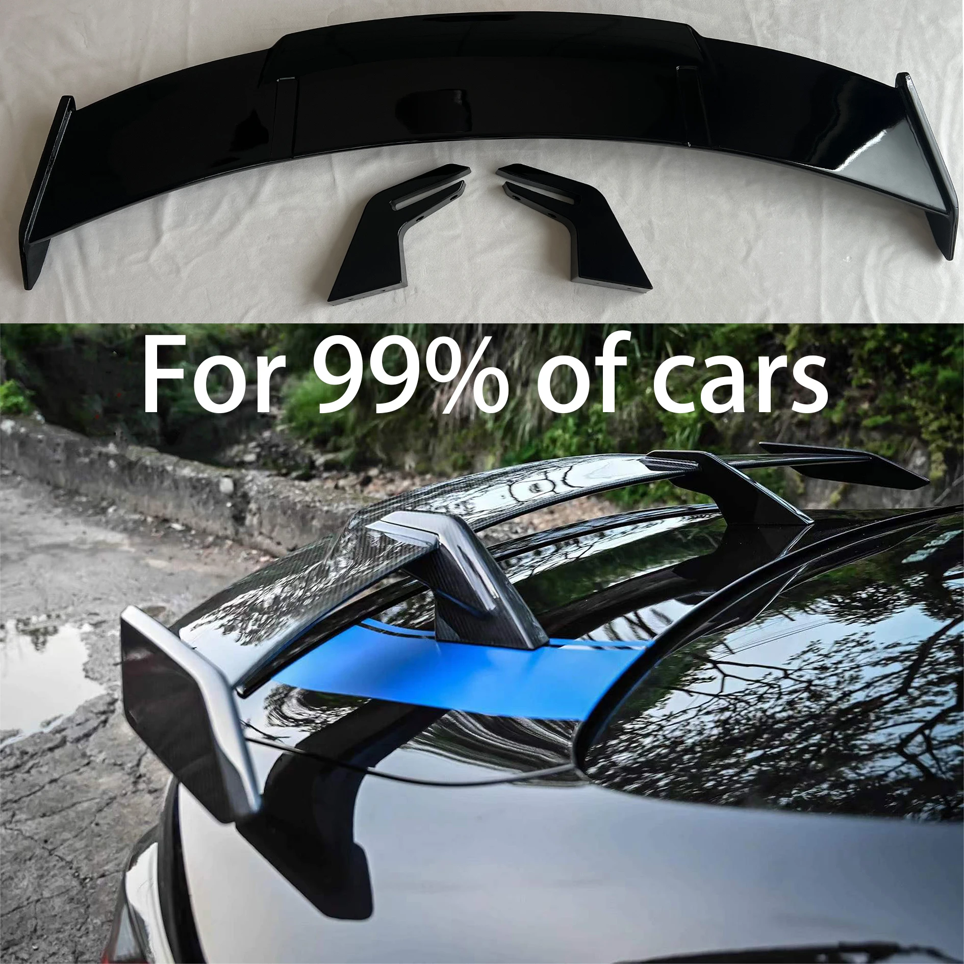 For Audi,Benz,Toyota,Kia,Mazda,Volkswagen,Nissan,BMW,M1,2,3,4,5,6,7,8 series, rear trunk lid spoiler wing E90 92 G20 22 F80 F30