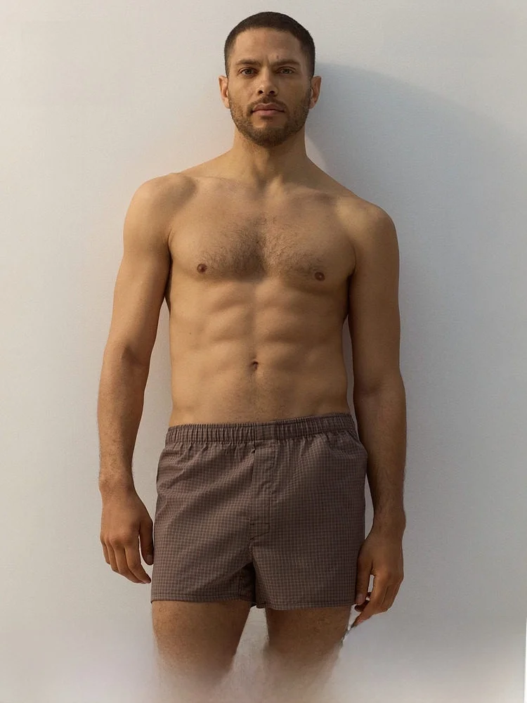 h-m-spring-men's-clothing-4-pa-woven-boxer-orts-comfortable-breathable-cotton-underwear-mid-waist-youth-suitable