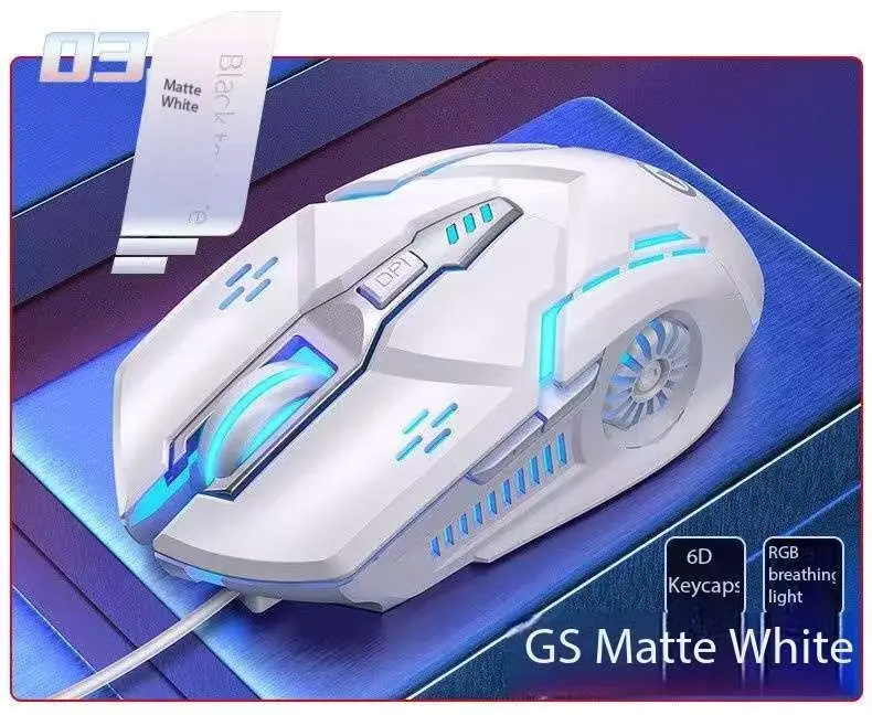Wired Silent Ergonomic Mechanical Gaming Mouse, Universal for Laptop/Desktop, Office & Gaming, Unisex