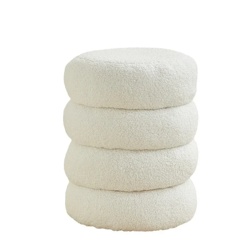 

Home living room small rental room door shoe change soft seat stool, fabric Internet celebrity sofa low stool