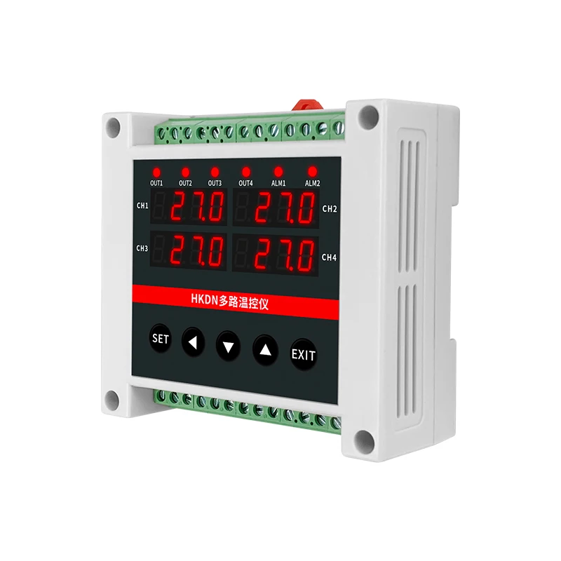 

Multi-way Guide Temperature Controller 4 Channel Meter 485 Communication with PLC Intelligent PID Control Digital Display