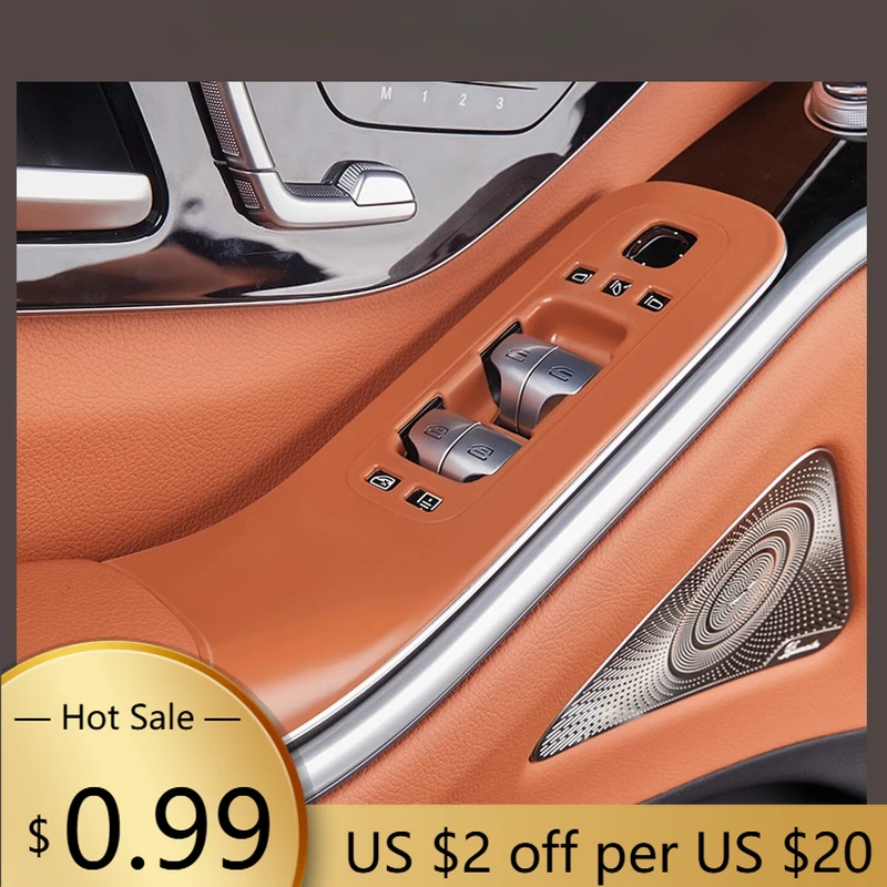 

Чехлы на руль подходят для Mercedes-Benz S-Class S400/S450L, защита оконной панели двери, силиконовая накладка Maybach S480 auto