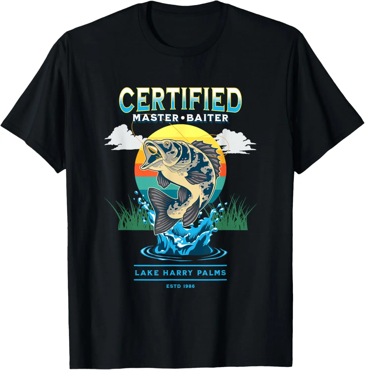 Certified Master Baiter Funny Fishing T-Shirt