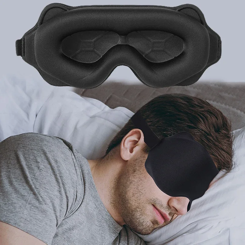 Mascarilla para dormir 3D, mascarilla para dormir ligera para ojos, ayuda para dormir suave, mascarilla para ojos para viaje, mascarilla nocturna transpirable Slaapmasker