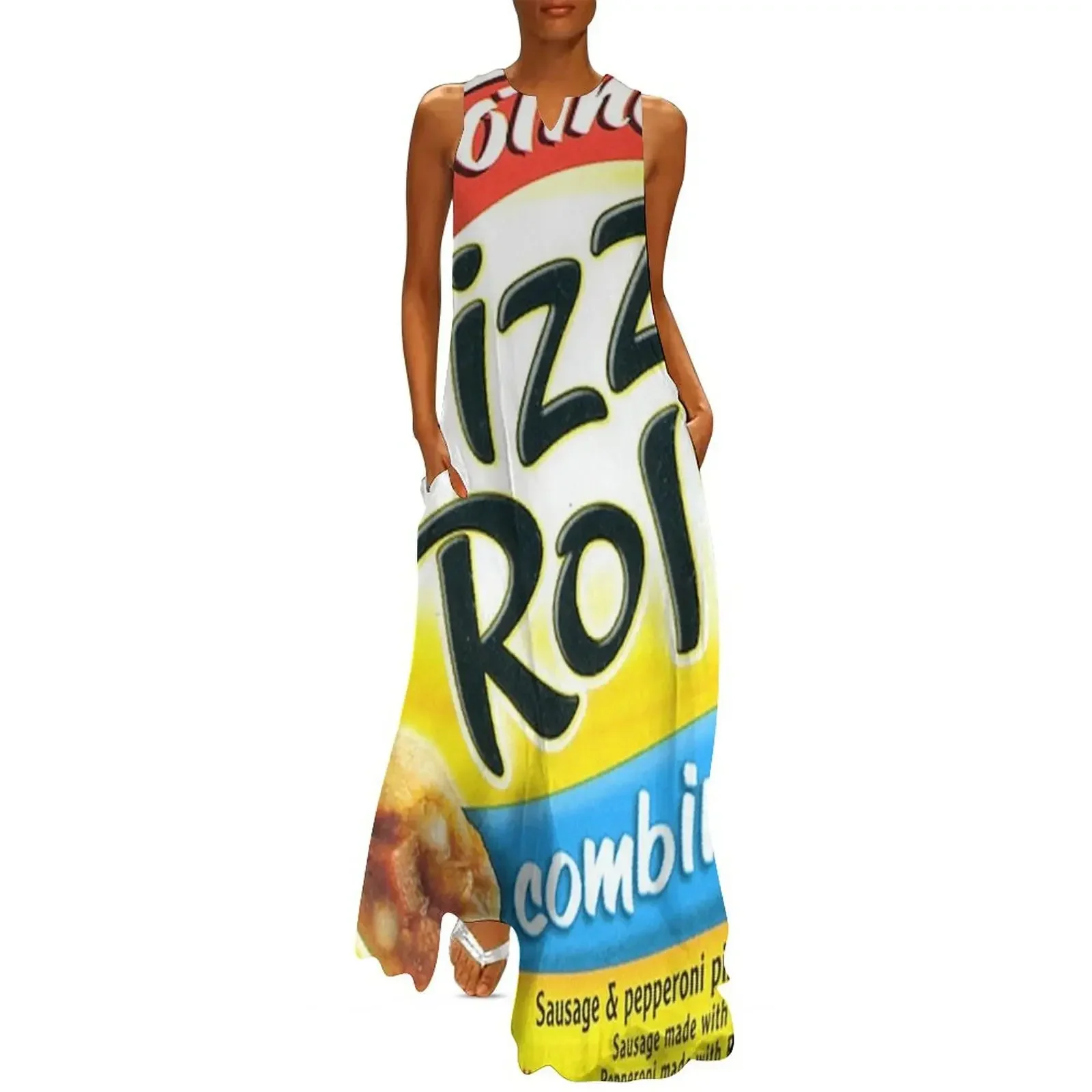 

Pizza Rolls Combination Long Dress Women's dresses bandage dress birthday dress