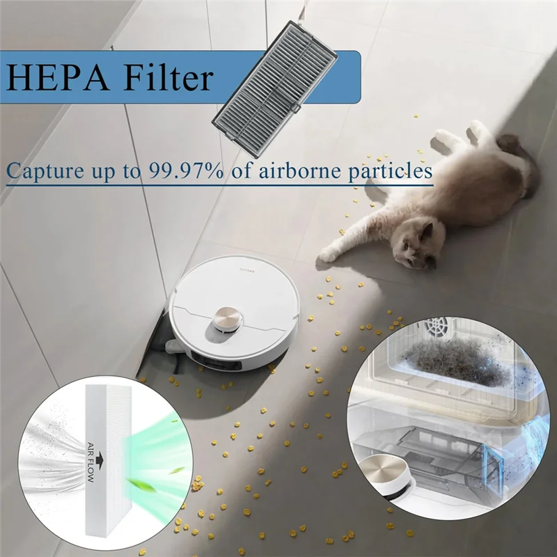 

ABRW-Accessories For Dreame X40 Ultra/L40 Ultra/X40 Ultra Complete, Replacement Kit Main Brush Filters Side Brushes Dust Bags