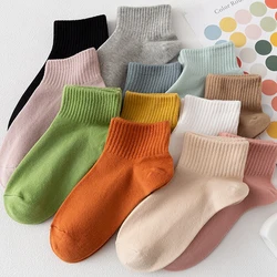 1/5pairs Candy Colors Women Short Socks Fashion Female Girls Ankle Boat Socks Invisible Sock Slippers Calcetines Women Hosiery