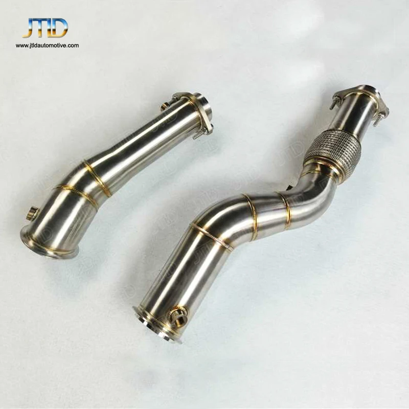 مصنع تخزين الفولاذ المقاوم للصدأ الأنابيب المستقيمة Exh-aust النازل دون حرارة لسيارات BMW G80 M3 G82 M4 #4