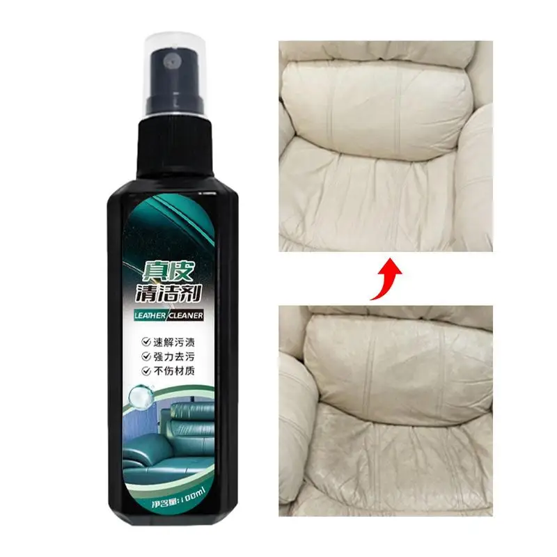 

Leather Cleaner 100ml Leather Cleaner Cream Portable Leather Cleaner Restorer Car Interior Foam Cleaner For Car Interior