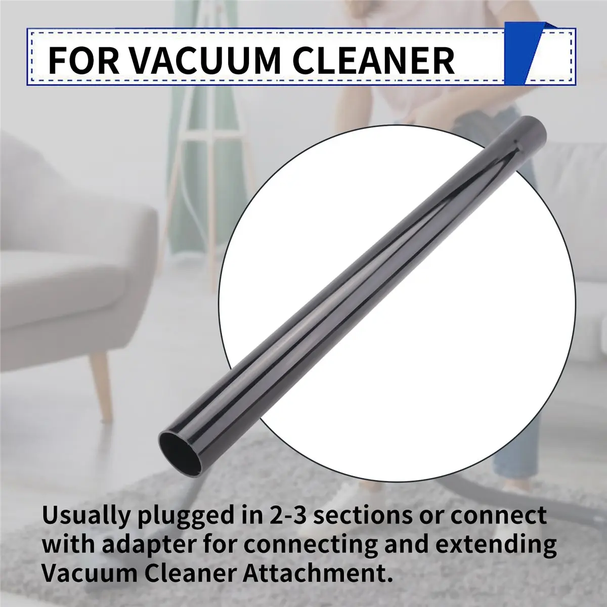 #38W for Vacuum Cleaner, 32mm Inner Diameter Vacuum Hose Plastic Pipe 1Pcs,shark rotator attachments,(plastic)
