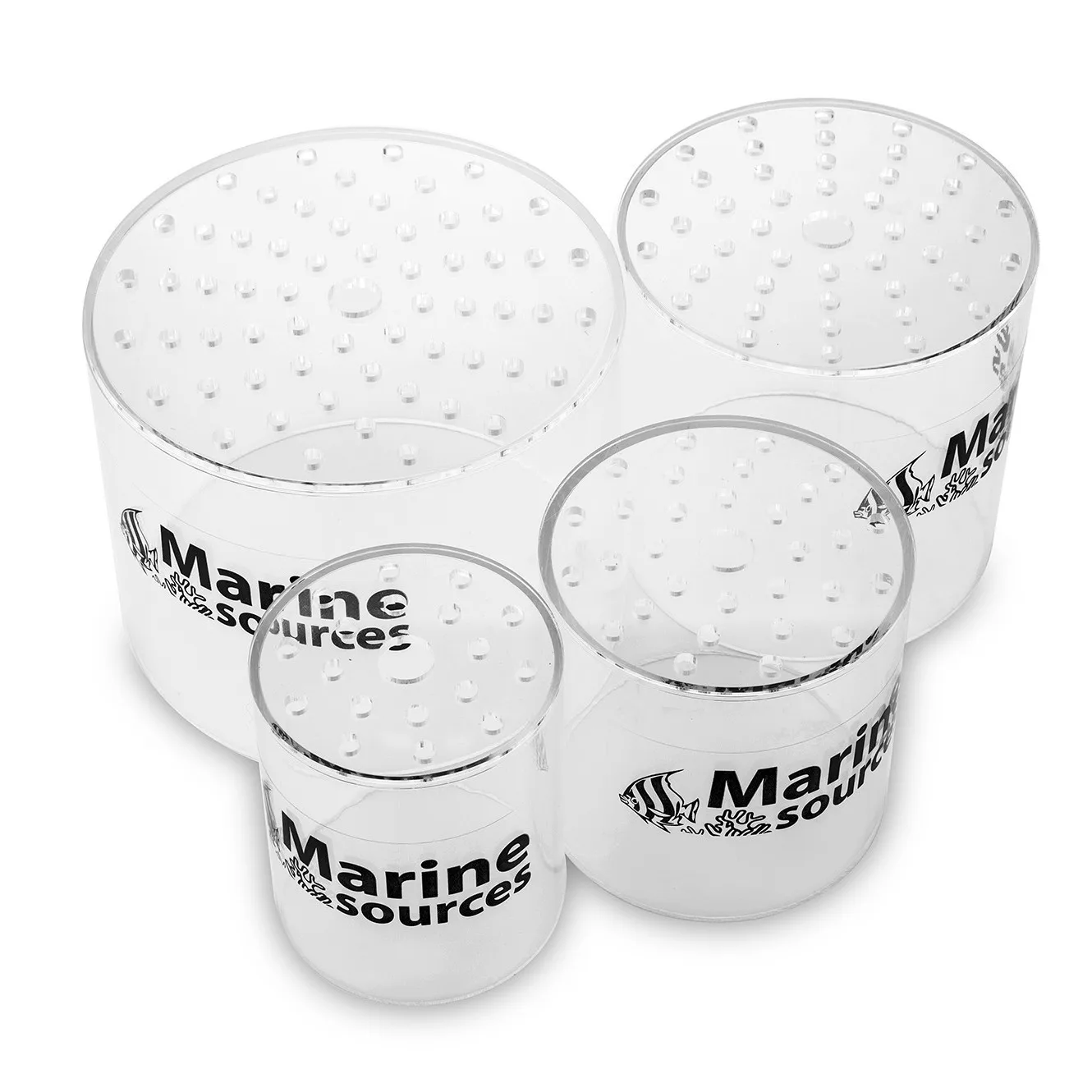 Protector de Coral acrílico de fuentes marinas, cubierta de alimentación de 80/100/120/150mm para corales cerebrales, escudo de cría, diseño antirrobo de Frisbee