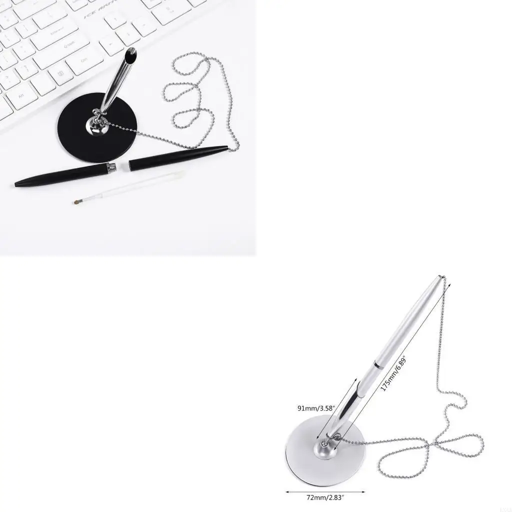 

Настольная ручка LXAA с цепочкой Уникальная ручка с рисунком цепочки для бизнеса и офиса