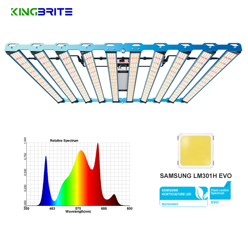 Rotatable KingBrite 1000W LM301H EVO + Osr 660nm 730nm IR Led King Brite Grow Lights