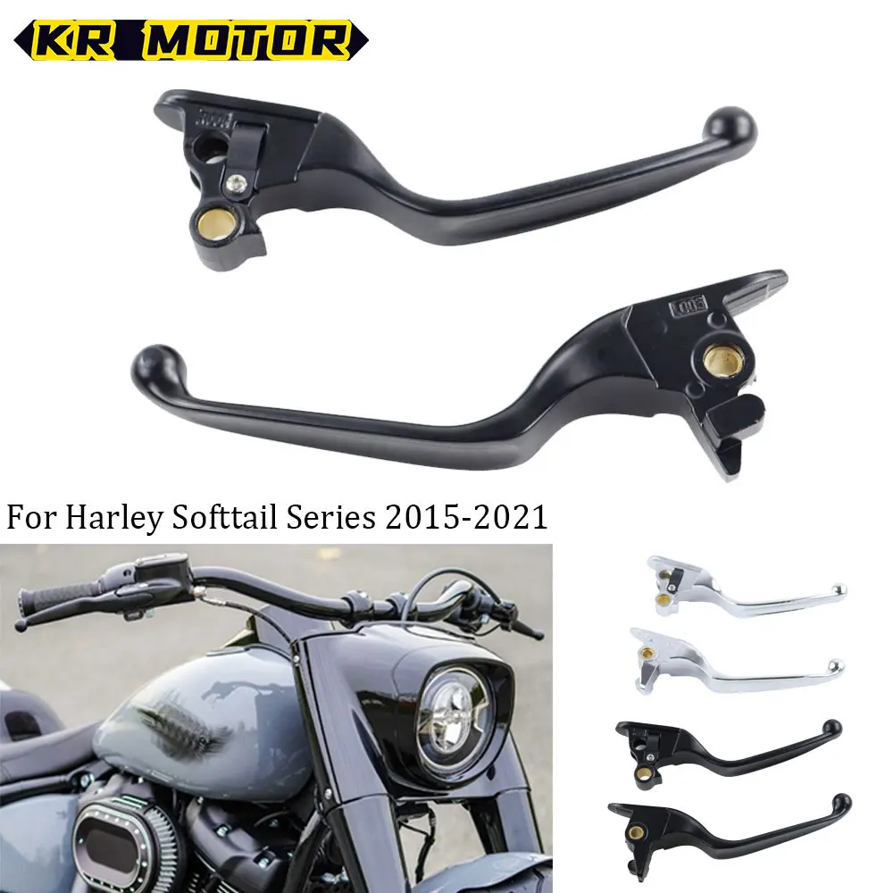 Motorcycle Brake Clutch Levers For Harley Softail Fat Boy 114 Deluxe Heritage Classic FX FLS Slim Street Bob Breakout 2015-2021