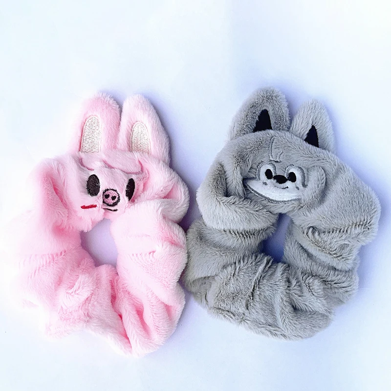 STAY Li Longfu Fang Can Hair Ring SKZOO Cartoon Embroidery Rabbit Hair Rope Japanese and Korean Limelight Rope Fan Gifts
