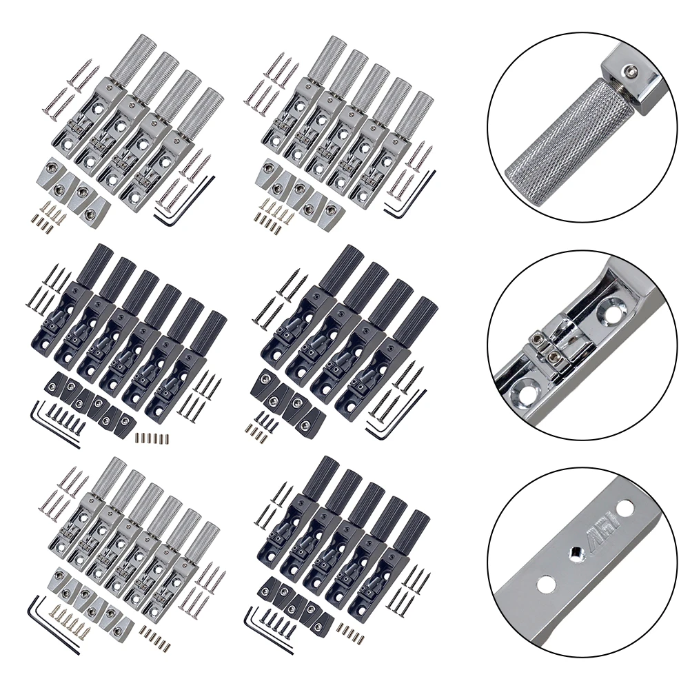 Single String Fixed Bass Headless Bridge System Designed for Optimal Performance on 4 6 String Instruments with Materials