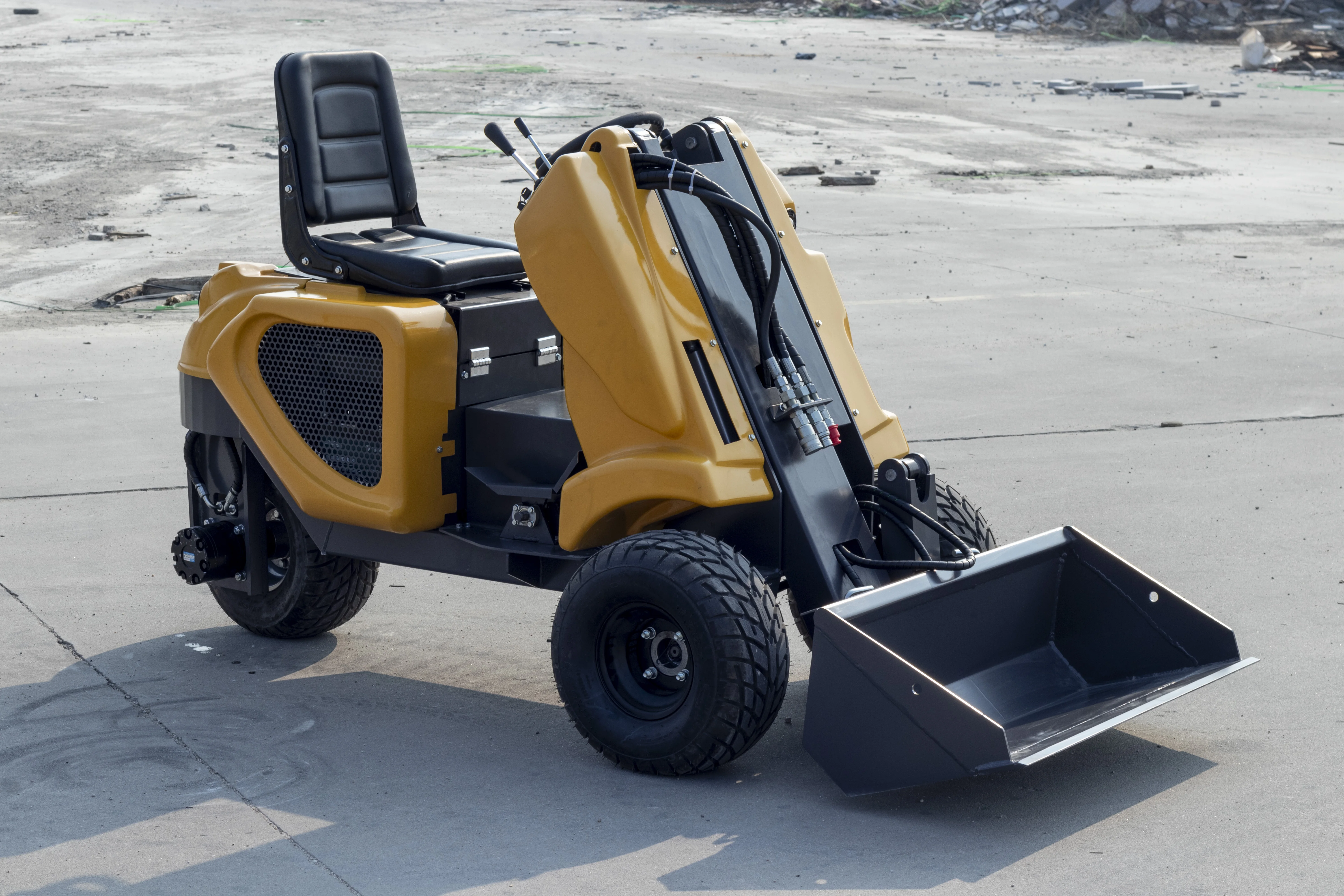 جرافة انزلاقية صغيرة ضمان لمدة سنة واحدة مع المحرك الأساسي وعلبة التروس شهادة CE EPA EURO 5 #4