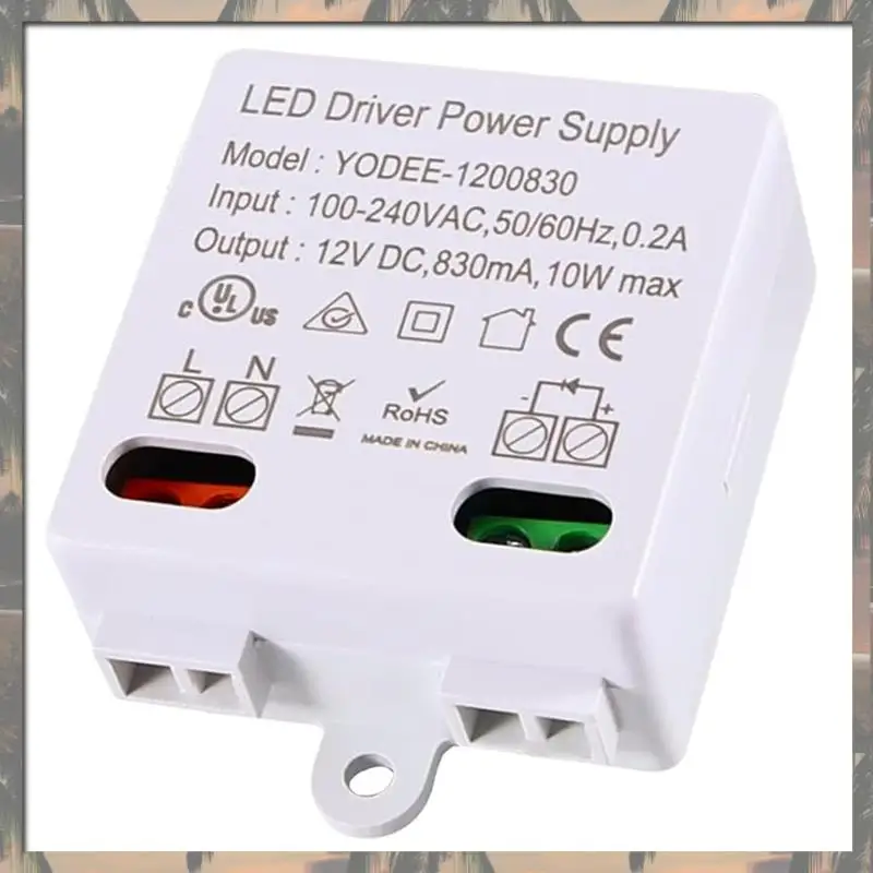 محول LED جديد A70U 12 فولت/تيار مستمر، محول صغير 0-10 وات، محرك إمداد الطاقة، محول إلكتروني لأضواء LED 12 فولت وإضاءة LED