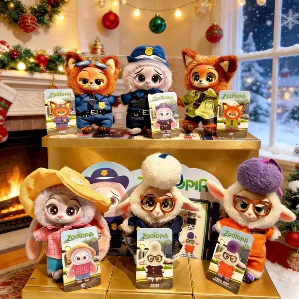 

Disney Zootopia 6 Styles Blind Box Nick Judy Action Figure Plush Vinyl Doll Mystery Box Anime Figures Model Christmas Gifts