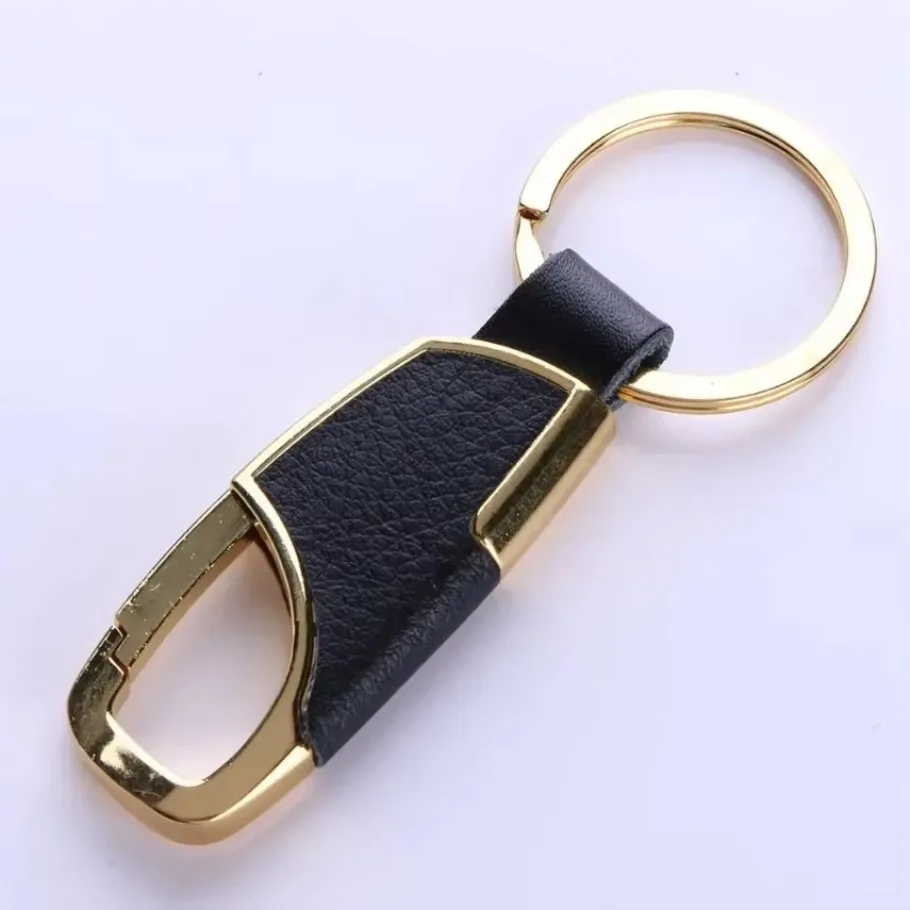 Car Keychain Simple Strong Carabiner Shape Keychain Climbing Hook Key Chain Rings Stainless Steel Man Gift Auto Interior