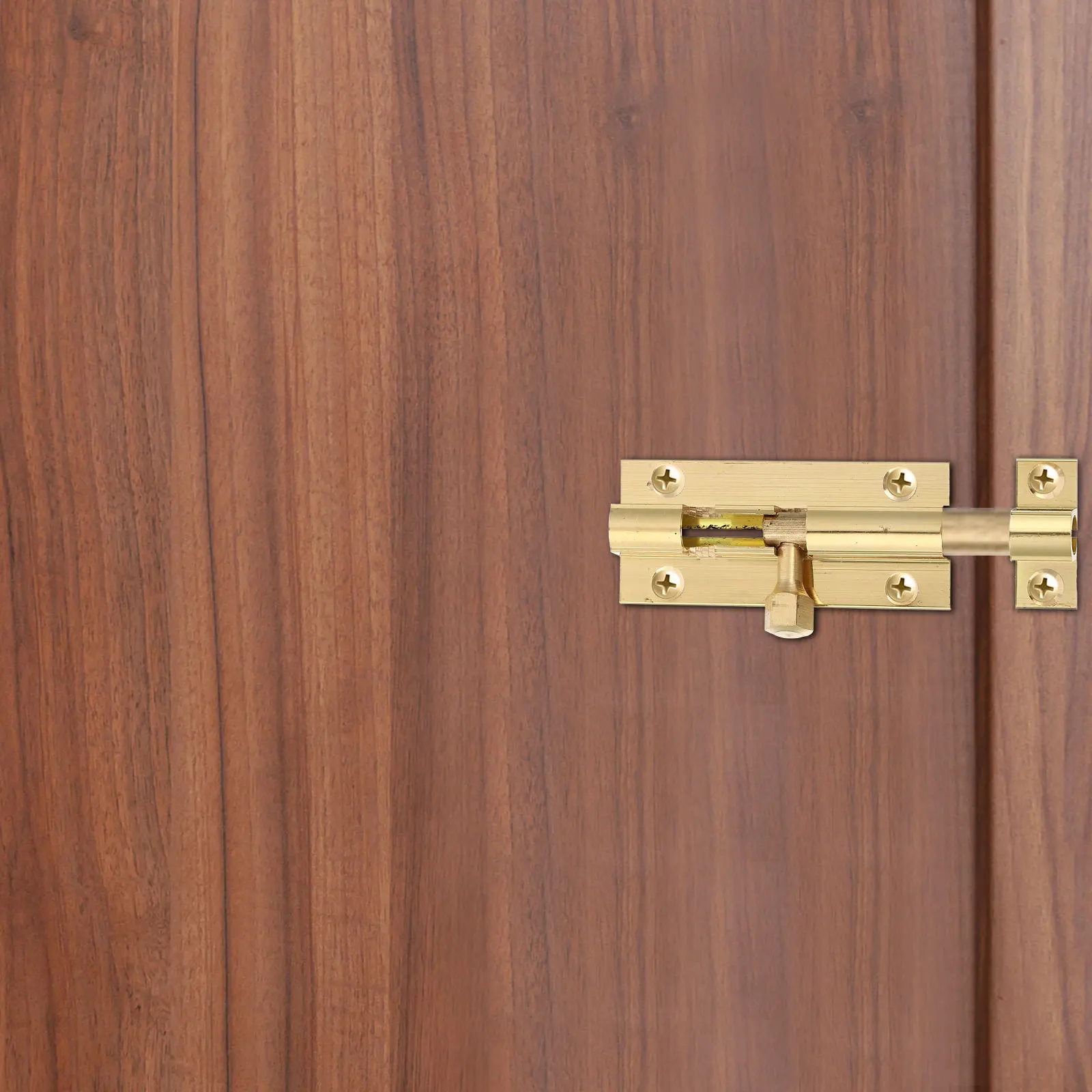 

2Pcs Copper Door Bolts Heavy Duty Solid Wood Door Bolt Security Window Latch Lock for Cabinet Bathroom Sturdy Brass Bolt