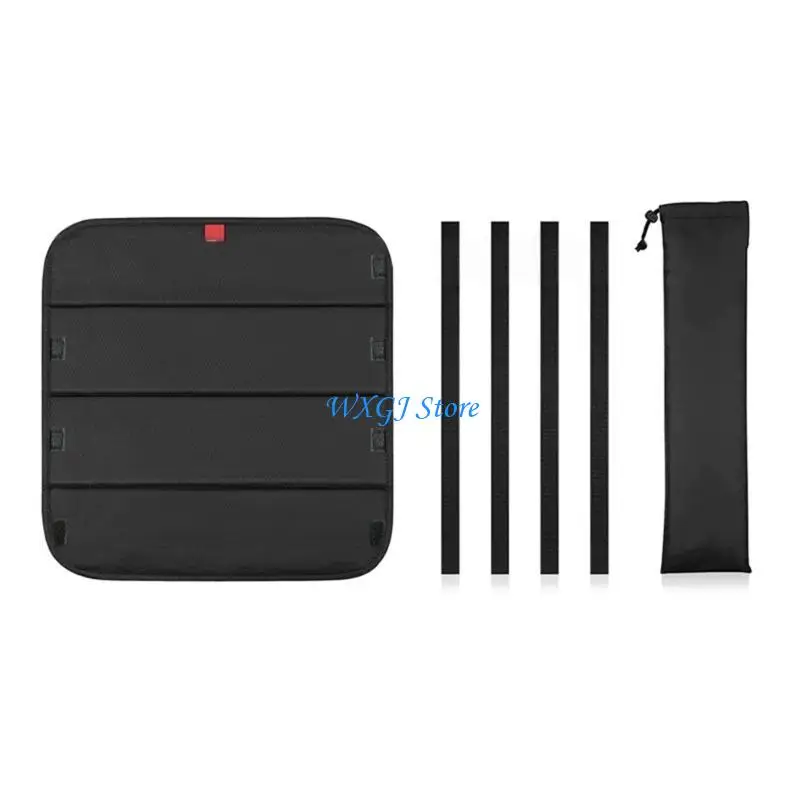 

37JE RV Door Window Shade, Foldable Blackout RV Door Window Cover, Total UV Campers Door Window Shade