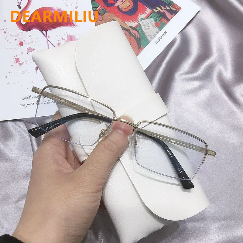 

DEARMILIU 2022 NEW Blue Light Blocking Men's Glasses TR90 Alloy Frame Anti Ray Eyeglasses Women Transparent Fashion Eyewear 2369