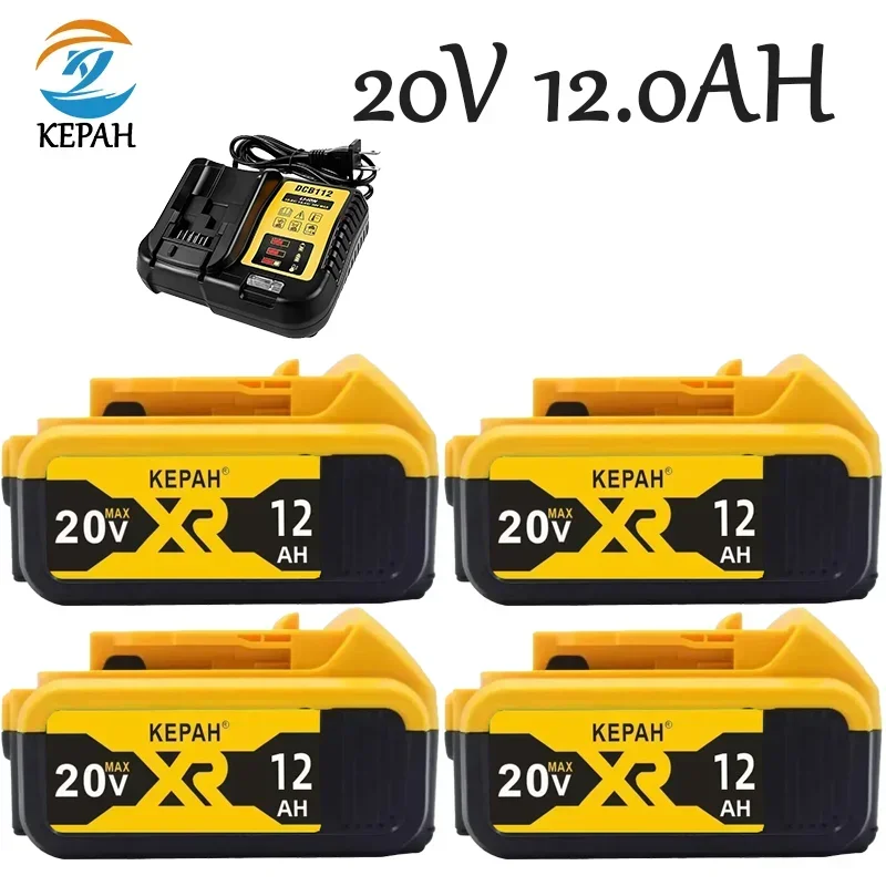 

New 100% Original 12000mAh 20V for Dewalt Power Tool Battery DCB206 20V 12.0Ah Battery DCB206 20V Battery DCB205 DCB200 DCB204-2