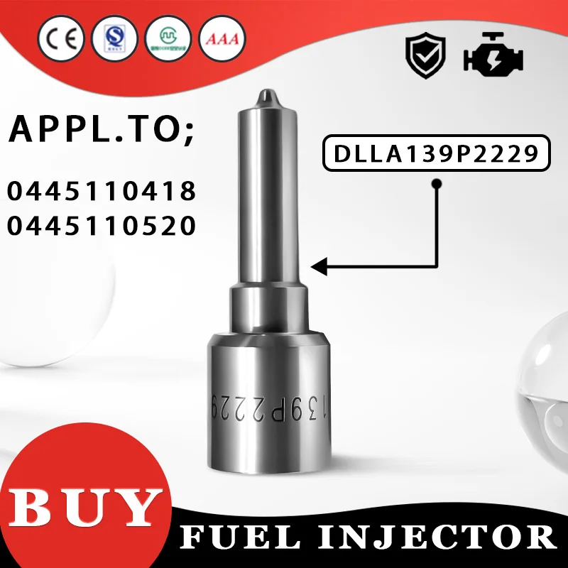 Diesel Euro III Nozzle DLLA139P2229 Precision Fuel System Automotive Replacement Parts For 0445110418 Fuel Injector LF2342