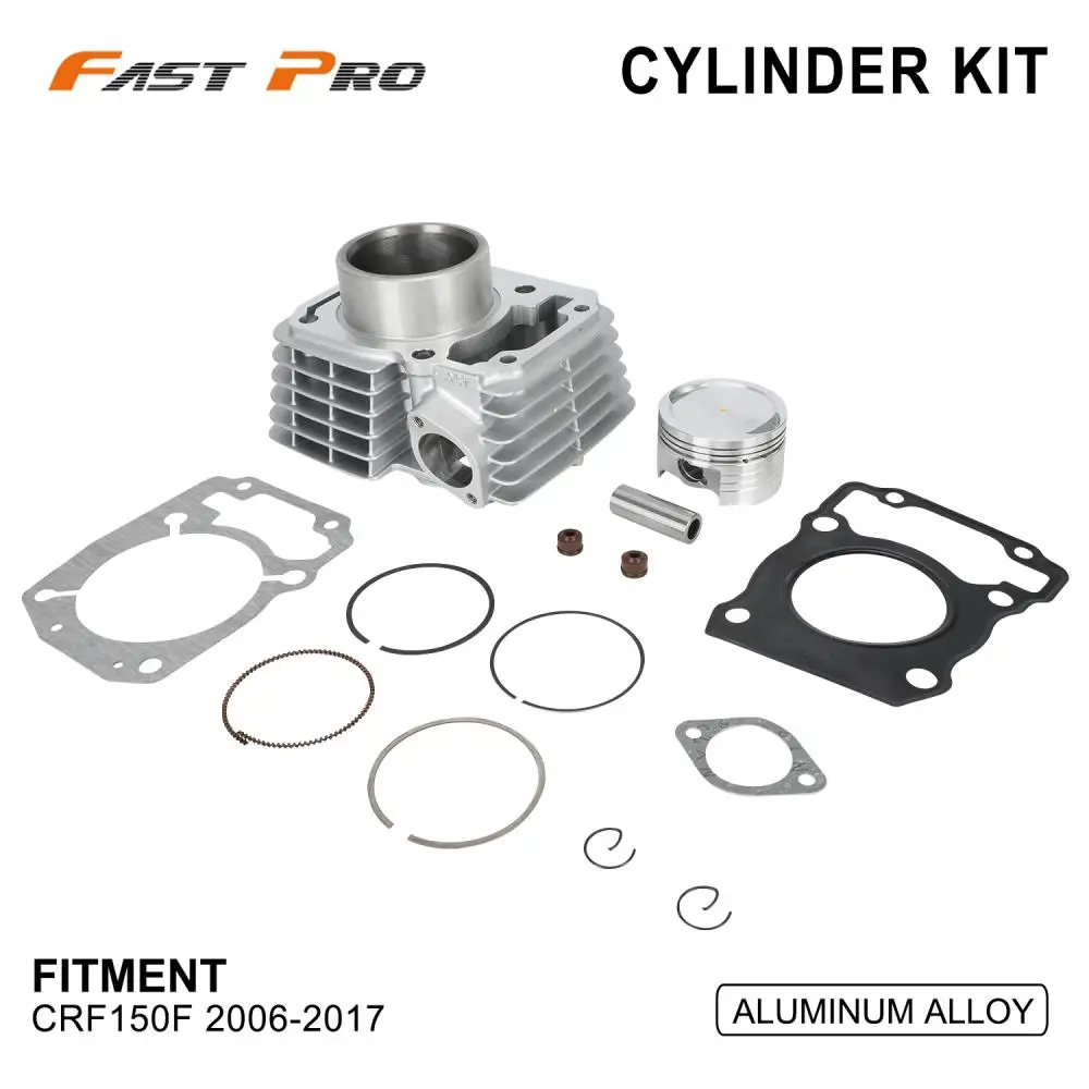 

Motorcycle Accessories Aluminum Piston Rings Head Base Gasket Kit Cylinder Block Sleeve Kit For HONDA CRF150F CRF 150F 2006-2017