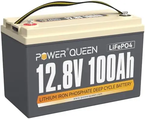 

12V 100Ah LiFePO4 Battery Group 31, Built-in 100A BMS, Lithium Deep Cycles Battery, Up to 15000 Deep Cycles, Perfect for RV, Mar