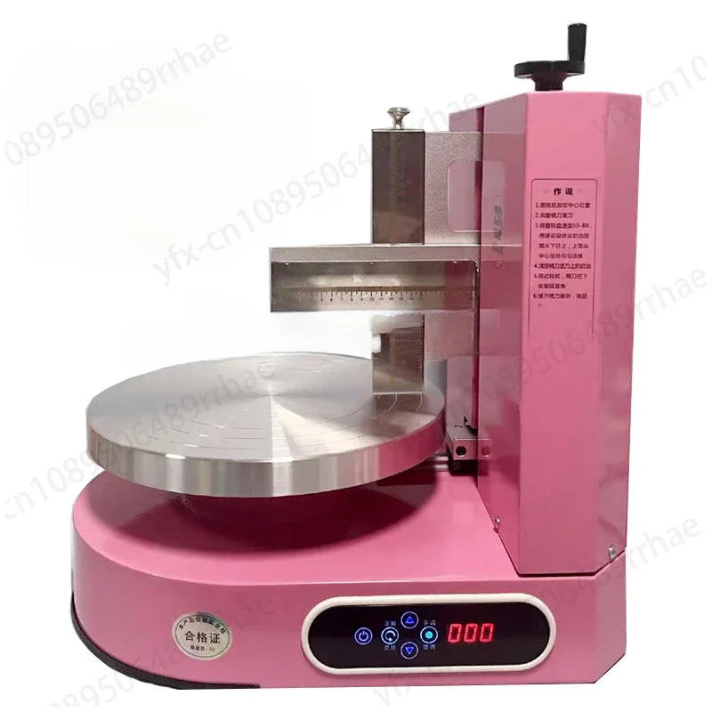 Arrival Semi Automatic Birthday Cake Cream Coating Filling Machine 4-12Inch Cakes Cream Butter Spreading Daubing Icing Maker