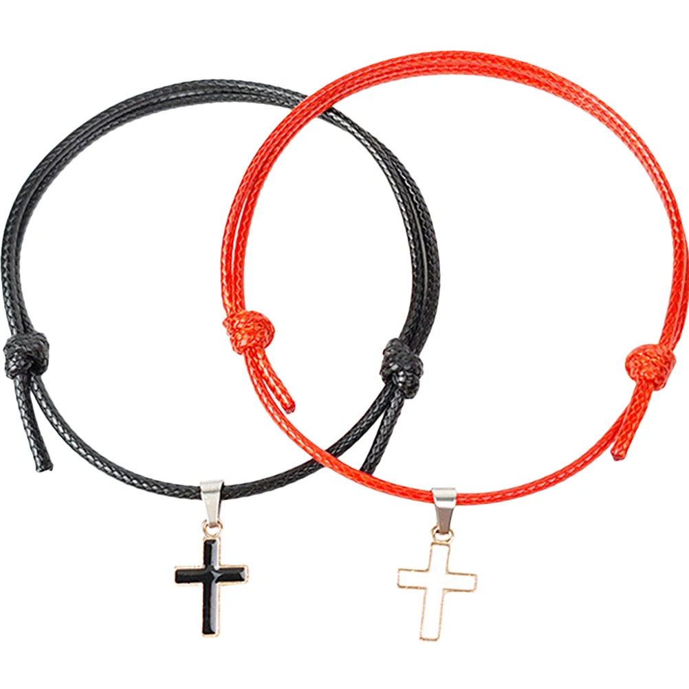 

Cute Bracelet Alloy String Wristbands Matching Jewelry Valentine Wax Cord Bracelets Women Accessories