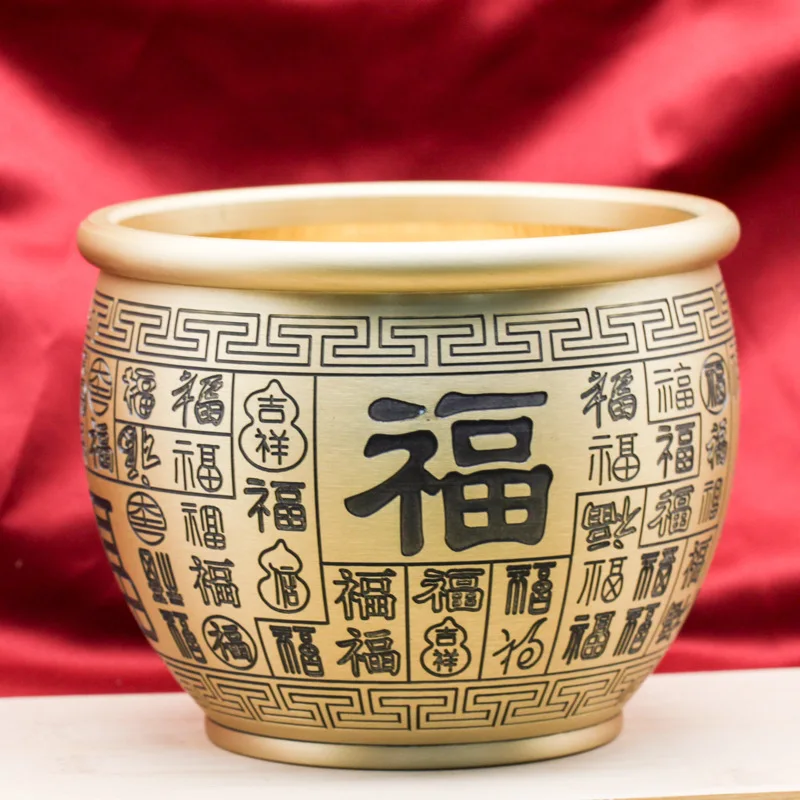 

Brass treasure pot full of blessing home decoration handicrafts