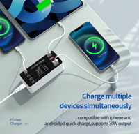PD 30W USB C Fast Charger for iPhone 15 Pro Max Xiaomi 14 Oneplus EU US Mini 8 Ports Travel Plug Phone Fast Charging Adapter