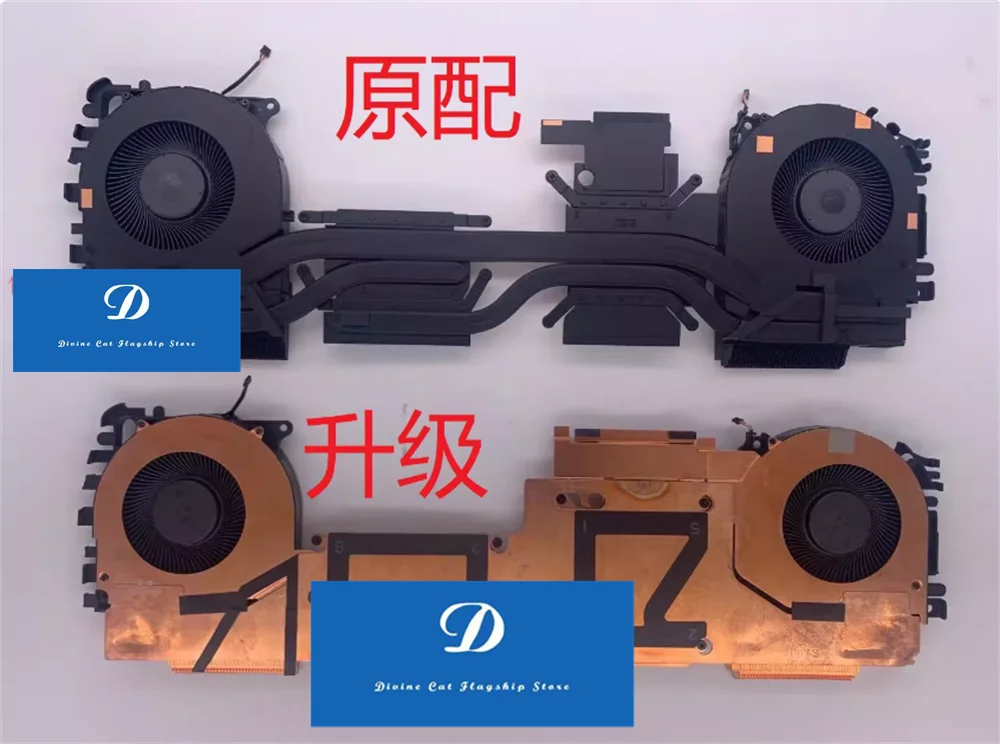 

Вентилятор охлаждения с эквалайзерной пластиной для HP ZBook Fury 15 G7 G8