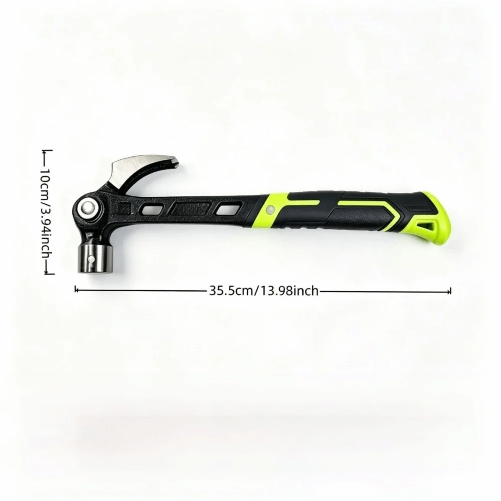Magnetic Nail Grip Adjustable Claw Hammer 4-Position Nail Puller 3-Angle Design Multipurpose Hammer Magnetic Starter
