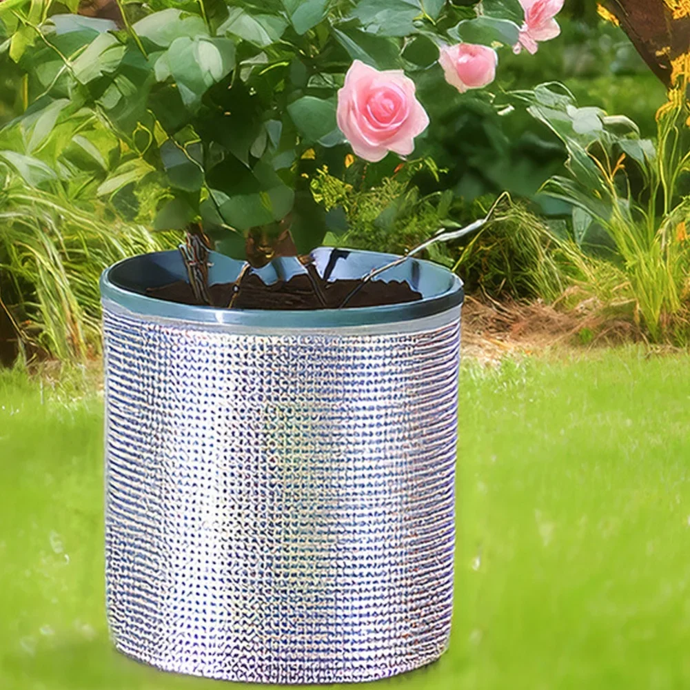 5Pcs Pot Insulation Film Double Layer Thermal Cover for Plant Frost Protection and Heat Retention during Cold Weather