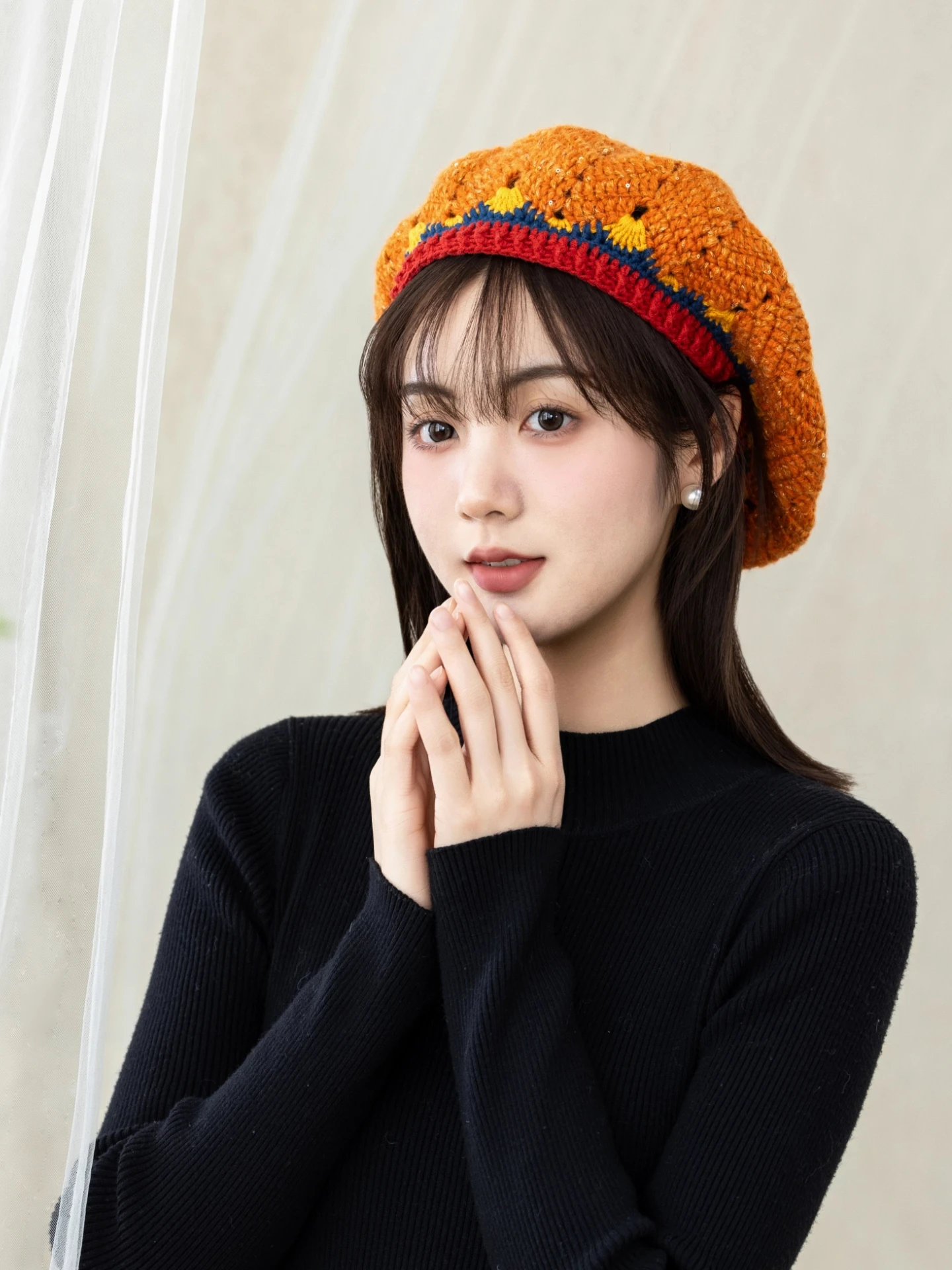 

Набор для вязания берета своими руками из пряжи с гранатовым волокном от Suzu Sister's Home для зимнего сезона