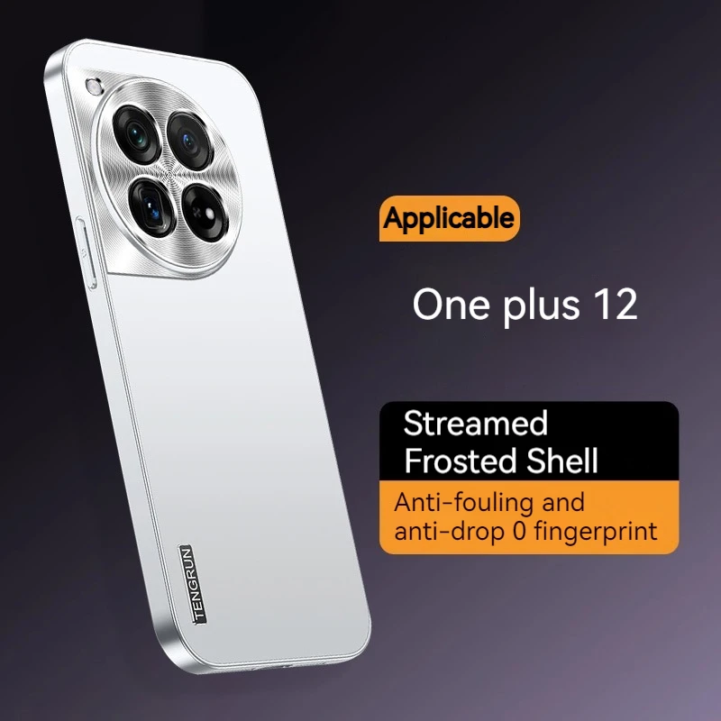 جراب حماية معدني شامل للكاميرا ، لـ OnePlus 12 13 ACE3 ACE2 ACE3V ACE3Pro مضاد للسقوط جراب هاتف مصنفر رقيق للغاية