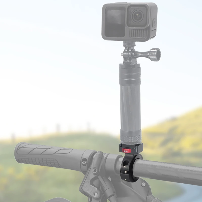 Металлическое крепление для велосипедного велосипеда с винтом 1/4 Arri, быстроразъемный держатель на руль для GoPro 13, Insta360, экшн-камеры DJI Osmo